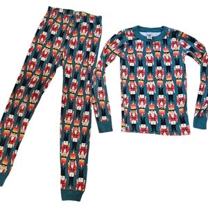 Hanna Andersson Nutcracker Christmas Long John PJs 140/10